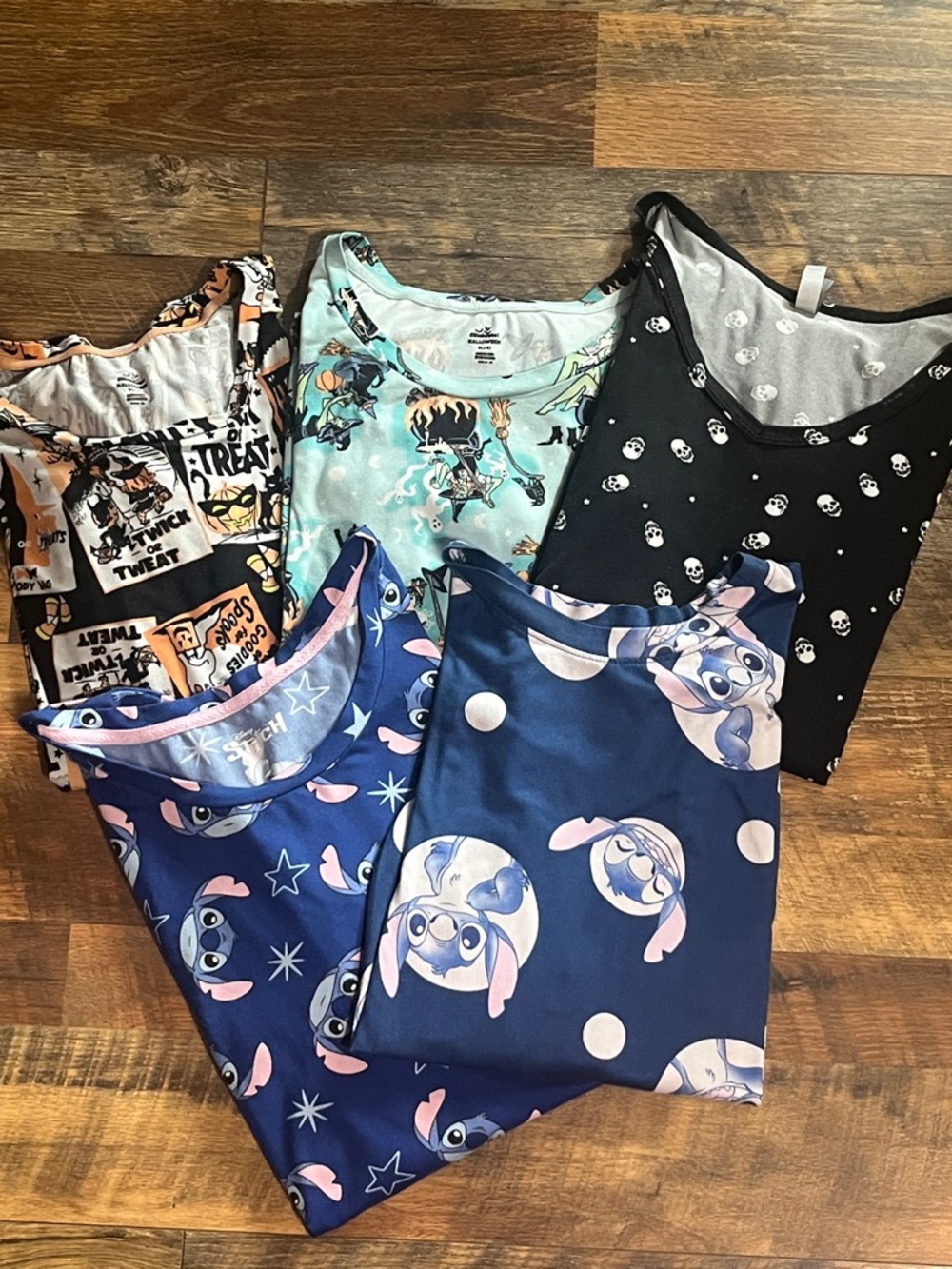 Disney Stitch/ Halloween Print Women's Pajamas (5 total)